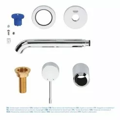 Grohe Essence Wall Mounted Basin Mixer Tap - Chrome 9 Grohe Essence Wall Mounted Basin Mixer Tap - Chrome -Basin Taps Shop 19408001 D4 460