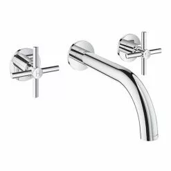 Grohe Atrio Wall Mounted 3 Hole Basin Mixer - Chrome - 20164003
