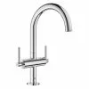 Grohe Atrio Lever L-Size Mono Basin Mixer with Click Clack Waste - Chrome - 21022003