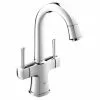 Grohe Grandera Two Handle Basin Mixer with Pop-up Waste - Chrome - 21107000