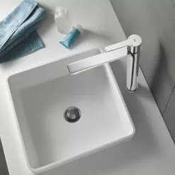 Grohe Lineare Tall Mono Basin Mixer - 23405001 -Basin Taps Shop 23405001 D4 460