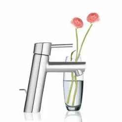 Grohe Concetto Mono Basin Mixer with Pop-up Waste - 23450001 -Basin Taps Shop 23450001 D1 460
