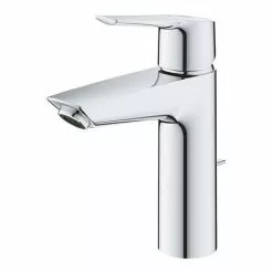 Grohe QuickFix Start SilkMove ES M-Size Mono Basin Mixer with Pop-up Waste - 23552002 -Basin Taps Shop 23552002 D3 460