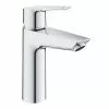 Grohe QuickFix Start SilkMove ES M-Size Mono Basin Mixer with Push-Open Waste - 23746002
