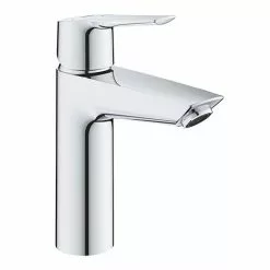 Grohe QuickFix Start SilkMove ES M-Size Mono Basin Mixer with Push-Open Waste - 23746002