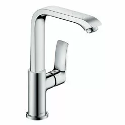 Hansgrohe Metris Single Lever Basin Mixer 230 with Swivel Spout and Pop-up Waste - 31087000