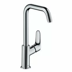 Hansgrohe Focus Single Lever Basin Mixer 240 with Swivel Spout and Pop-up Waste - 31609000