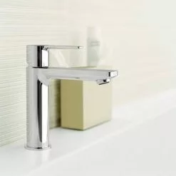 Grohe Lineare Mono Basin Mixer with Pop-up Waste - Chrome - 32114001 -Basin Taps Shop 32114001 D2 460