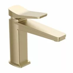JTP Hix Brushed Brass Single Lever Basin Mixer
