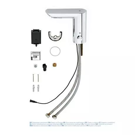 Grohe Bau Cosmopolitan E Infra-Red Electronic Basin Mixer - 36451000 4 Grohe Bau Cosmopolitan E Infra-Red Electronic Basin Mixer - 36451000 - Image 4