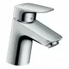 Hansgrohe Logis Single Lever Basin Mixer 70 with 2 Flow Rates without Waste - 71076000
