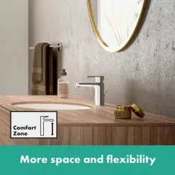 Hansgrohe Vernis Blend Single Lever Basin Mixer 100 with Pop-up Waste - Chrome - 71551000 -Basin Taps Shop 71551000 ai2 460