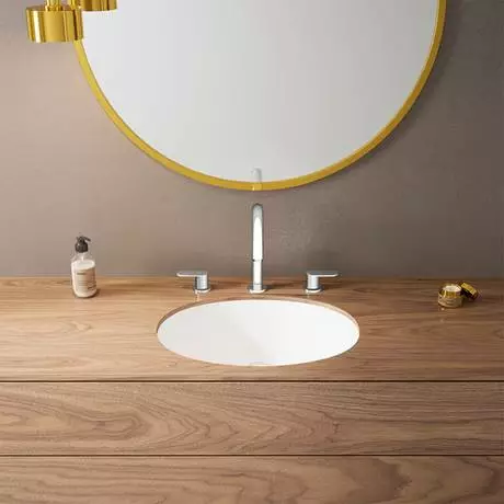 Hansgrohe Vernis Blend 3-Hole Basin Mixer 100 with Pop-up Waste - Chrome - 71553000 2 Hansgrohe Vernis Blend 3-Hole Basin Mixer 100 with Pop-up Waste - Chrome - 71553000 - Image 2