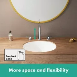 Hansgrohe Vernis Blend 3-Hole Basin Mixer 100 with Pop-up Waste - Chrome - 71553000 6 Hansgrohe Vernis Blend 3-Hole Basin Mixer 100 with Pop-up Waste - Chrome - 71553000 -Basin Taps Shop 71553000 ai2 460