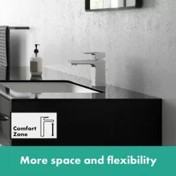 Hansgrohe Vernis Shape Single Lever Basin Mixer 100 with Pop-up Waste - Chrome - 71561000 6 Hansgrohe Vernis Shape Single Lever Basin Mixer 100 with Pop-up Waste - Chrome - 71561000 -Basin Taps Shop 71561000 ai2 460