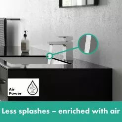 Hansgrohe Vernis Shape Single Lever Basin Mixer 100 with Pop-up Waste - Chrome - 71561000 7 Hansgrohe Vernis Shape Single Lever Basin Mixer 100 with Pop-up Waste - Chrome - 71561000 -Basin Taps Shop 71561000 ai3 460