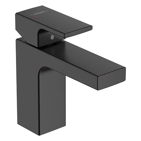 Hansgrohe Vernis Shape Single Lever Basin Mixer 100 with Pop-up Waste - Matt Black - 71561670 1 Hansgrohe Vernis Shape Single Lever Basin Mixer 100 with Pop-up Waste - Matt Black - 71561670