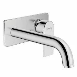 Hansgrohe Vernis Shape Wall Mounted Single Lever Basin Mixer - Chrome - 71578000