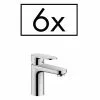 Hansgrohe Pack of 6 Vernis Blend Single Lever Basin Mixer 70 with Pop-up Waste - 71587000