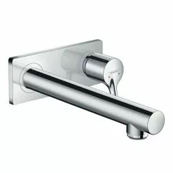 Hansgrohe Talis S Wall Mounted Single Lever Basin Mixer with Waste (Long Spout) - 72111000