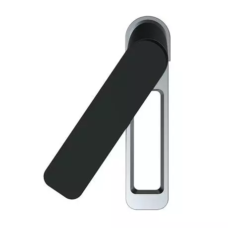 JTP Axel Chrome Single Lever Basin Mixer with Matt Black Handle 2 JTP Axel Chrome Single Lever Basin Mixer with Matt Black Handle - Image 2