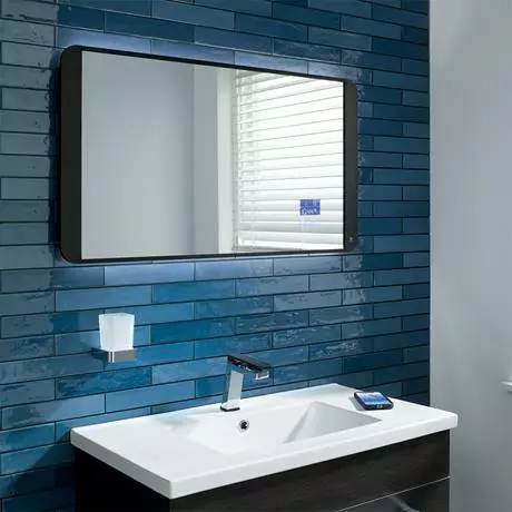 JTP Axel Chrome Single Lever Basin Mixer with Matt Black Handle 4 JTP Axel Chrome Single Lever Basin Mixer with Matt Black Handle - Image 4