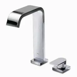 Roca Flat 2-Hole Basin Mixer with Pop-up Waste - A5A3832C0N