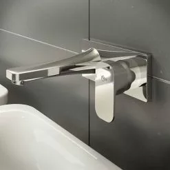 Ideal Standard Tonic II 180mm Spout Wall Mounted Basin Mixer -Basin Taps Shop A6334AA A5948NU D3 460