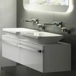 Ideal Standard Tonic II 180mm Spout Wall Mounted Basin Mixer -Basin Taps Shop A6334AA A5948NU D4 460