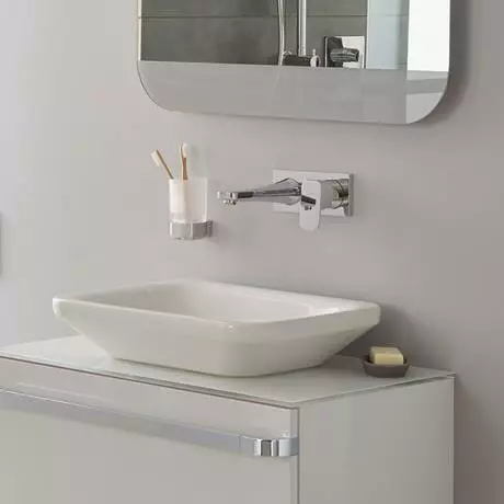 Ideal Standard Tonic II 225mm Spout Wall Mounted Basin Mixer 3 Ideal Standard Tonic II 225mm Spout Wall Mounted Basin Mixer - Image 3