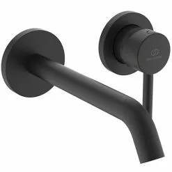 Ideal Standard Silk Black Ceraline Wall Mounted Basin Mixer