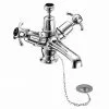 Burlington Anglesey Black Basin Mixer with Plug & Chain Waste