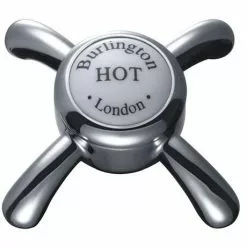 Burlington Anglesey Basin Mixer Tap with Ceramic Indice & Plug and Chain - AN5 -Basin Taps Shop ANGLESEY TAPHEAD VERY LARGE5 375