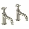 Arcade Basin Pillar Taps - Nickel - Various Tap Head Options