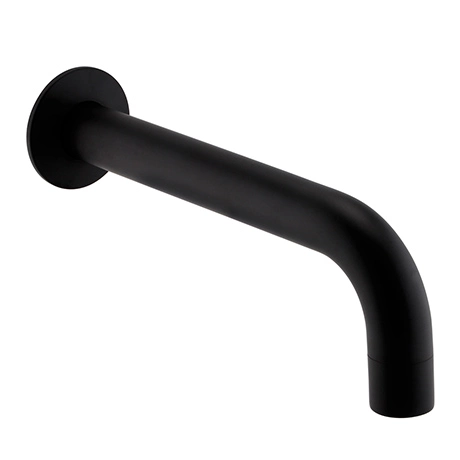 Arezzo Matt Black Wall Mounted Bath Spout 1 Arezzo Matt Black Wall Mounted Bath Spout