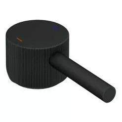 Arezzo Fluted Round Matt Black High Rise Mono Basin Mixer Tap -Basin Taps Shop AZ2LTMBF detail3 460