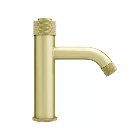 Arezzo Brushed Brass Industrial Style 1-Touch Basin Tap 6 Arezzo Brushed Brass Industrial Style 1-Touch Basin Tap - Image 6