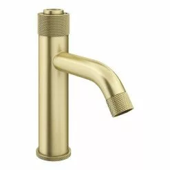 Arezzo Brushed Brass Industrial Style 1-Touch Basin Tap 9 Arezzo Brushed Brass Industrial Style 1-Touch Basin Tap -Basin Taps Shop AZIS1TBB n d3 460
