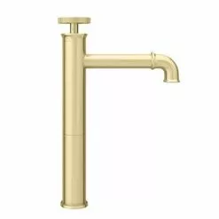 Arezzo Brushed Brass Industrial Style High Rise Basin Mixer -Basin Taps Shop AZISBB01T d5 460