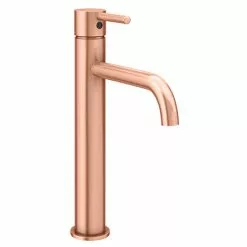 Arezzo Round Rose Gold High Rise Mono Basin Mixer Tap