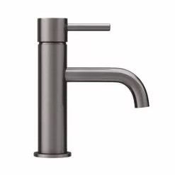 Arezzo Round Gunmetal Grey Basin Mono Mixer Tap -Basin Taps Shop AZRGMT d2 460