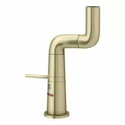 Arezzo Basin Mixer Tap with 360 Degree Rotating Spout Brushed Brass -Basin Taps Shop AZRTBB d2 460