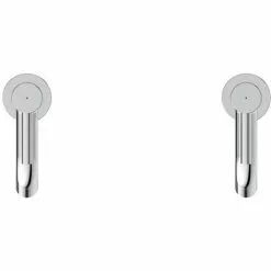 Ideal Standard Ceraline Basin Pillar Taps - BC184AA -Basin Taps Shop BC184AA D2 460