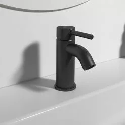 Ideal Standard Ceraline Silk Black Mini Basin Mixer 5 Ideal Standard Ceraline Silk Black Mini Basin Mixer -Basin Taps Shop BC185XG D2 460