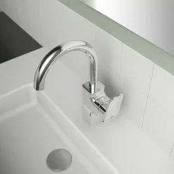 Ideal Standard Ceraplan Single Lever High Spout Basin Mixer - BD245AA -Basin Taps Shop BD245AA.ai1 460