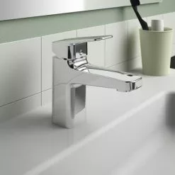 Ideal Standard Ceraplan Single Lever Basin Mixer with Click Waste - BD246AA -Basin Taps Shop BD246AA.ai2 460
