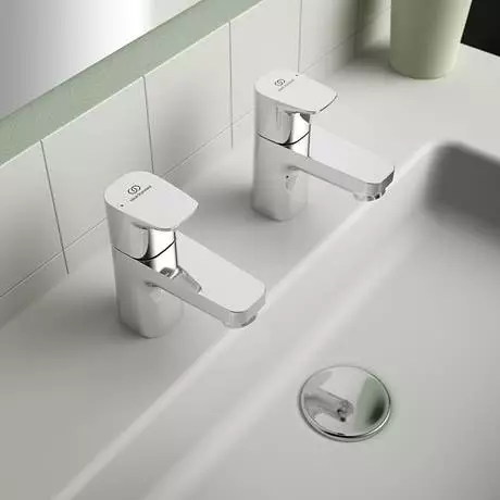 Ideal Standard Ceraplan Basin Pillar Taps - BD247AA 6 Ideal Standard Ceraplan Basin Pillar Taps - BD247AA - Image 6