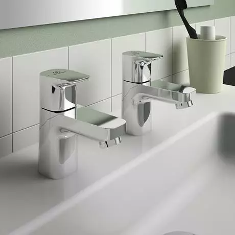 Ideal Standard Ceraplan Basin Pillar Taps - BD247AA 4 Ideal Standard Ceraplan Basin Pillar Taps - BD247AA - Image 4