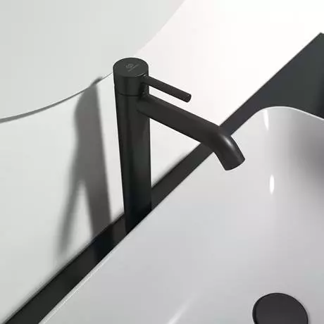 Ideal Standard Ceraline Silk Black Single Lever Tall Basin Mixer 4 Ideal Standard Ceraline Silk Black Single Lever Tall Basin Mixer - Image 4