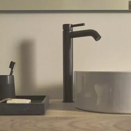 Ideal Standard Ceraline Silk Black Single Lever Tall Basin Mixer 5 Ideal Standard Ceraline Silk Black Single Lever Tall Basin Mixer - Image 5